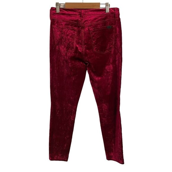 JEN7 by 7 For All Mankind Crushed Velvet Ankle Skinny Jeans Pants Size 4 - Picture 5 of 8